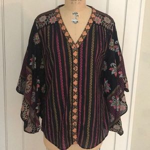 Calypso St. Barth beautiful multi color top sz XS